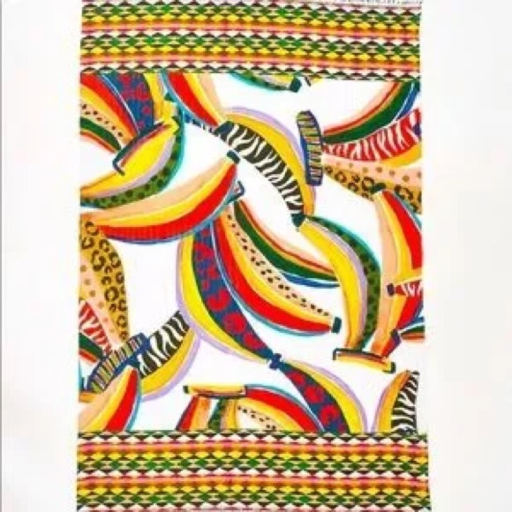 FARM Rio Multicolor Banana Print Scarf